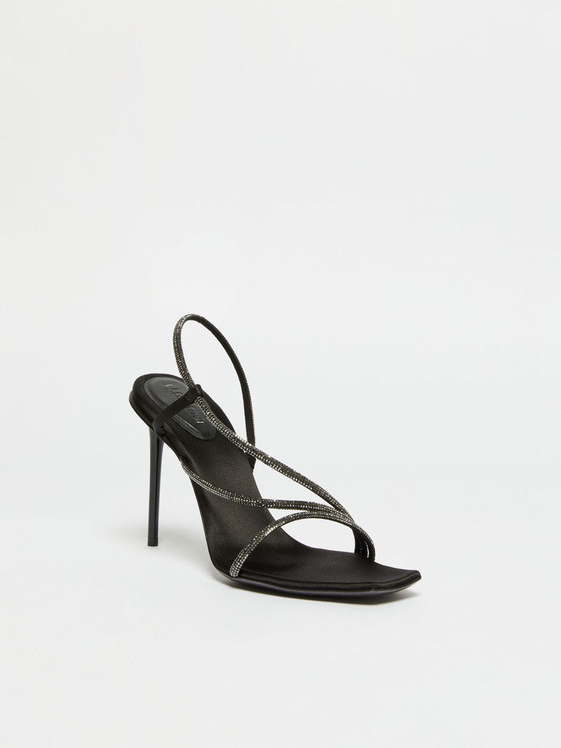 Max Mara STARK Sandals with micro crystals outlook