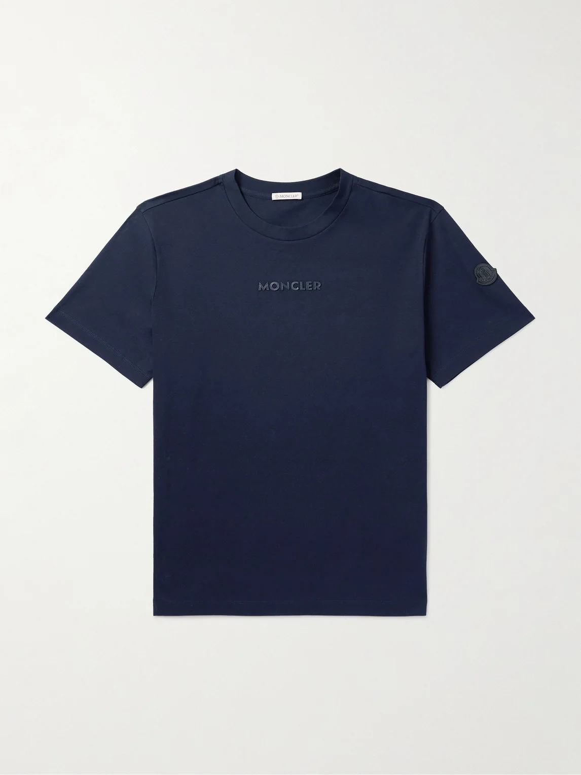 Logo-Appliquéd Cotton-Jersey T-Shirt - 1