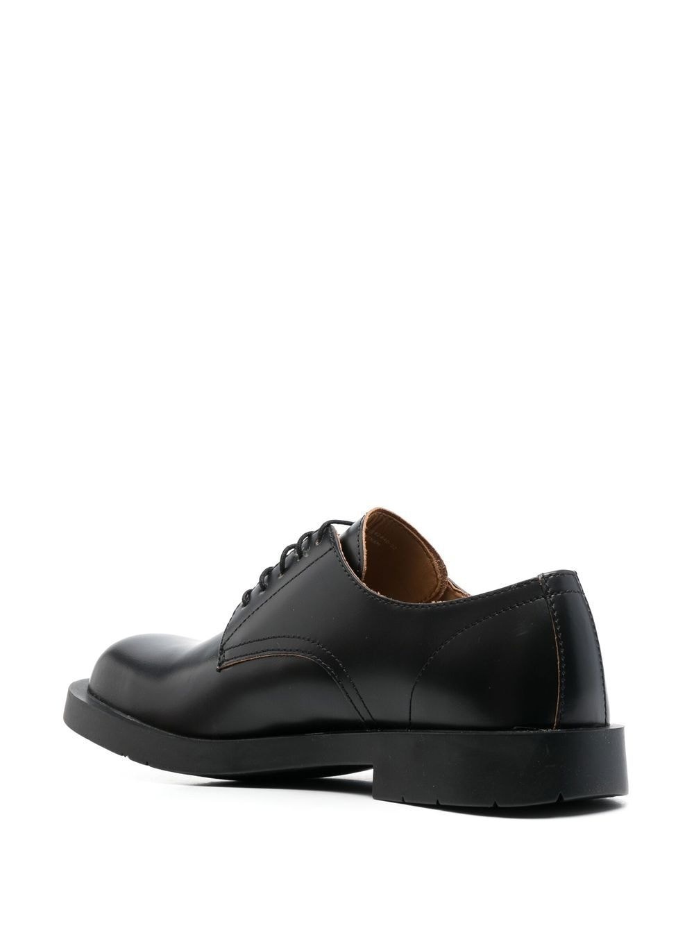 square-toe leather Derby shoes - 3