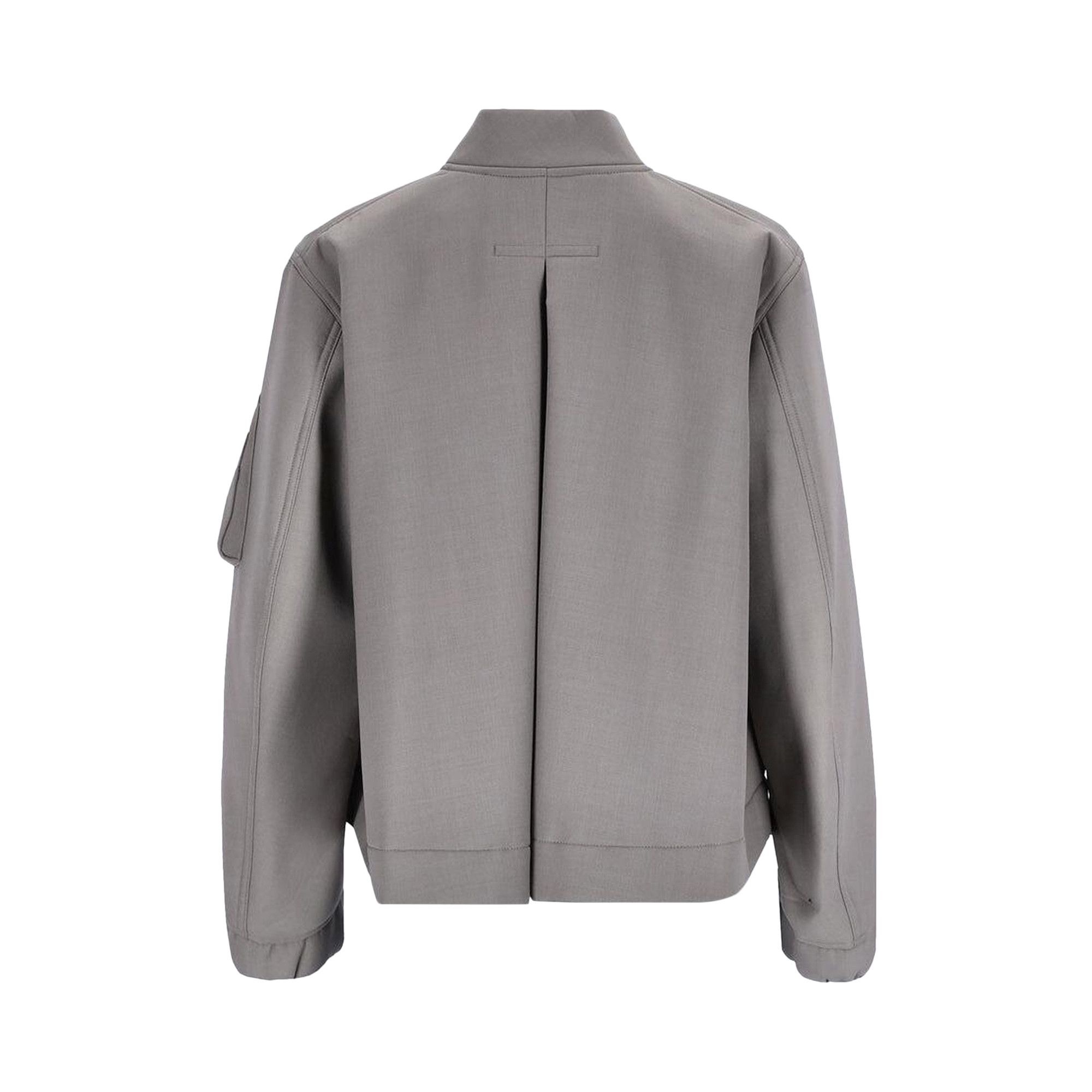 Sacai Suiting Bonding Blouson 'Taupe' - 2