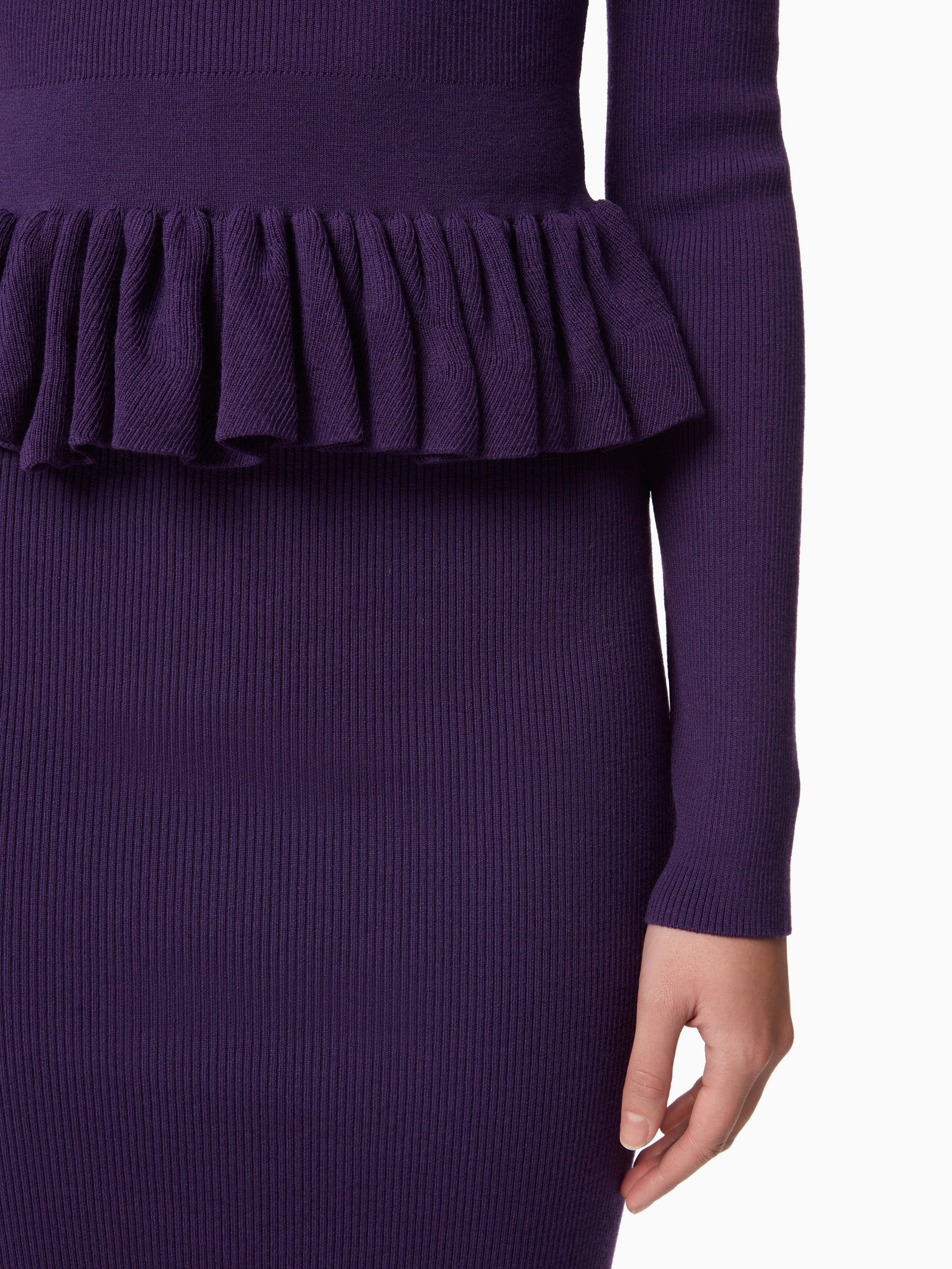 SWEATER WITH RUFFLE PEPLUM - 3