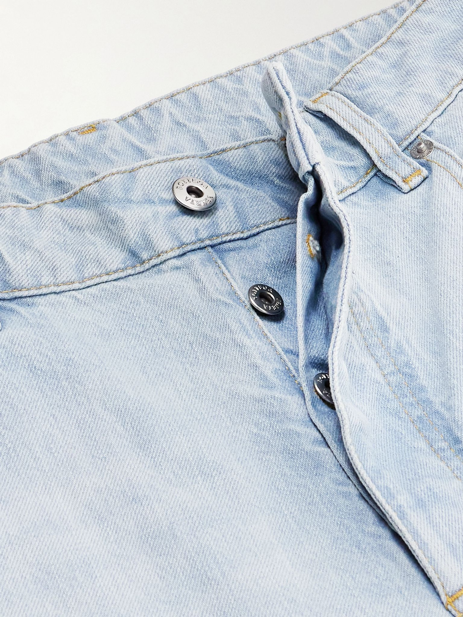 Low-rise slim boyfriend jeans Light blue - 4