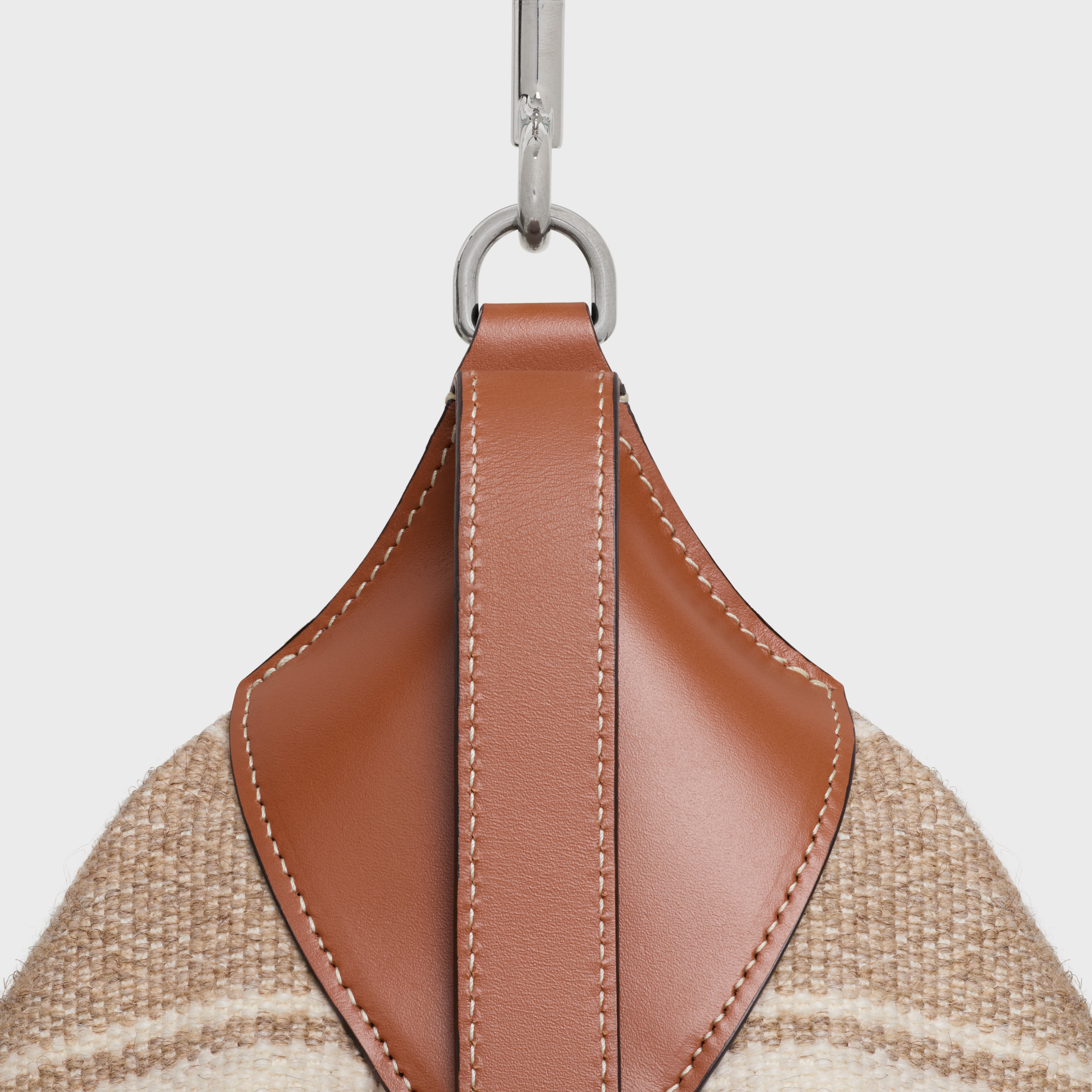 Large Strap Romy in Textile with celine jacquard and calfskin - 5