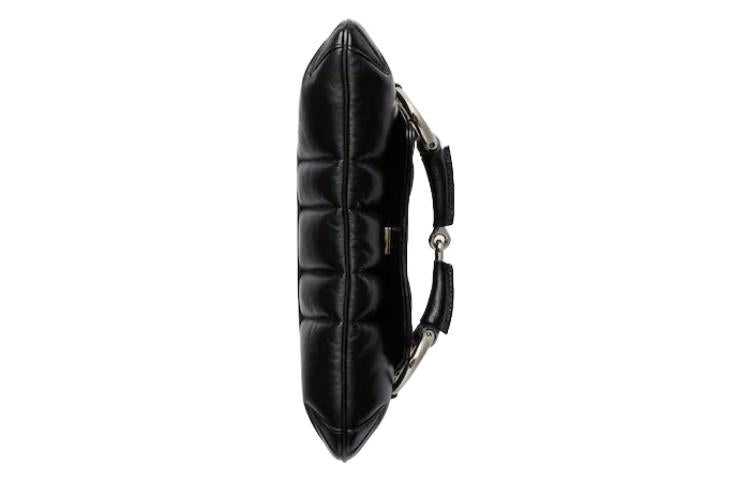 (WMNS) Gucci Horsebit Chain Small Shoulder Bag 'Black' 764339-AACU1-1000 - 5