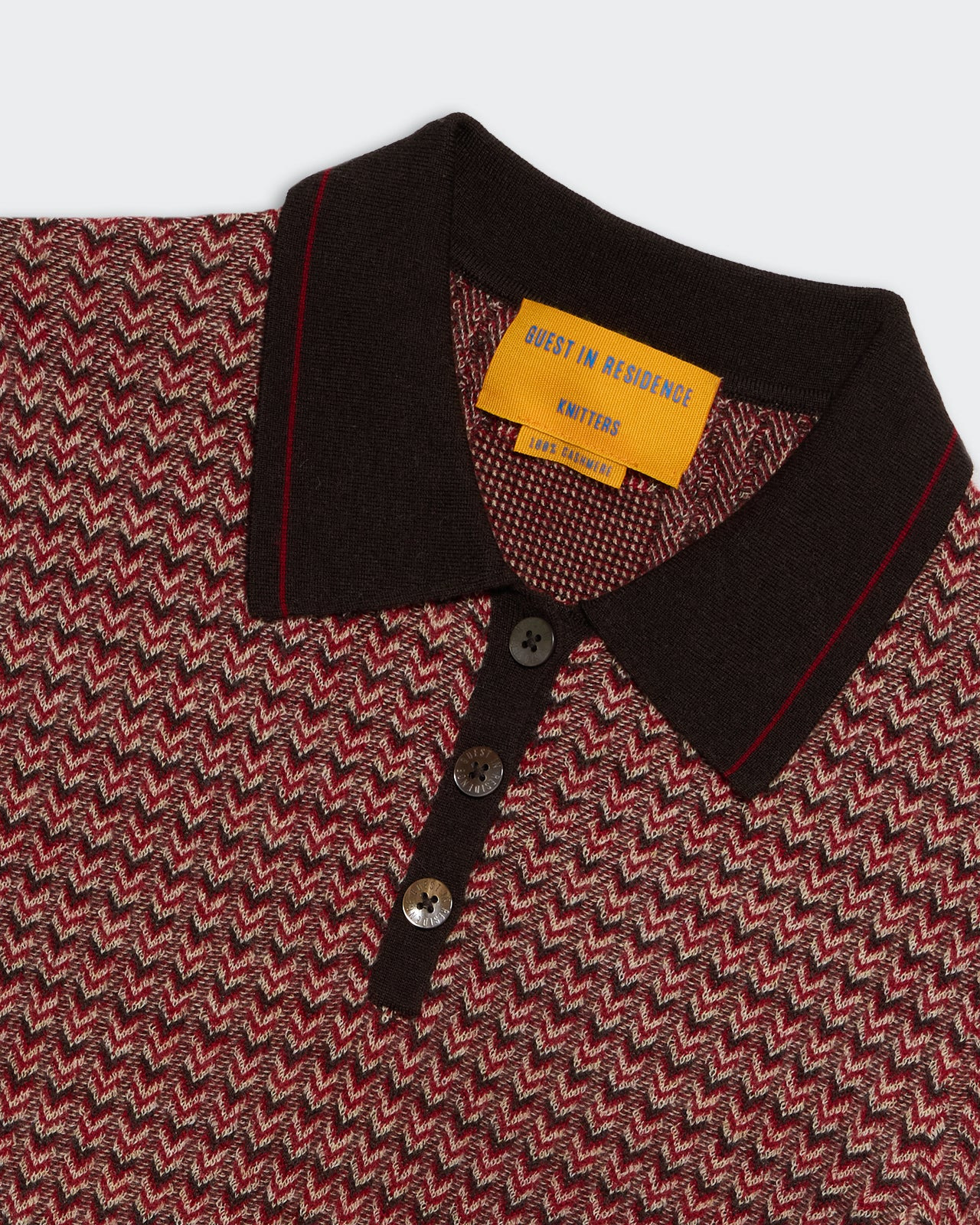 Chevron L/S Shrunken Polo - 2
