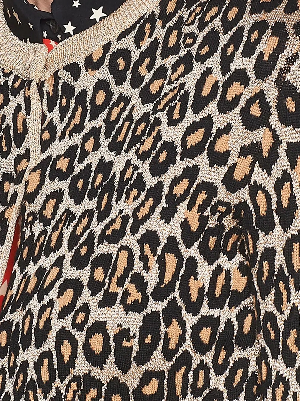 leopard print cardigan - 5