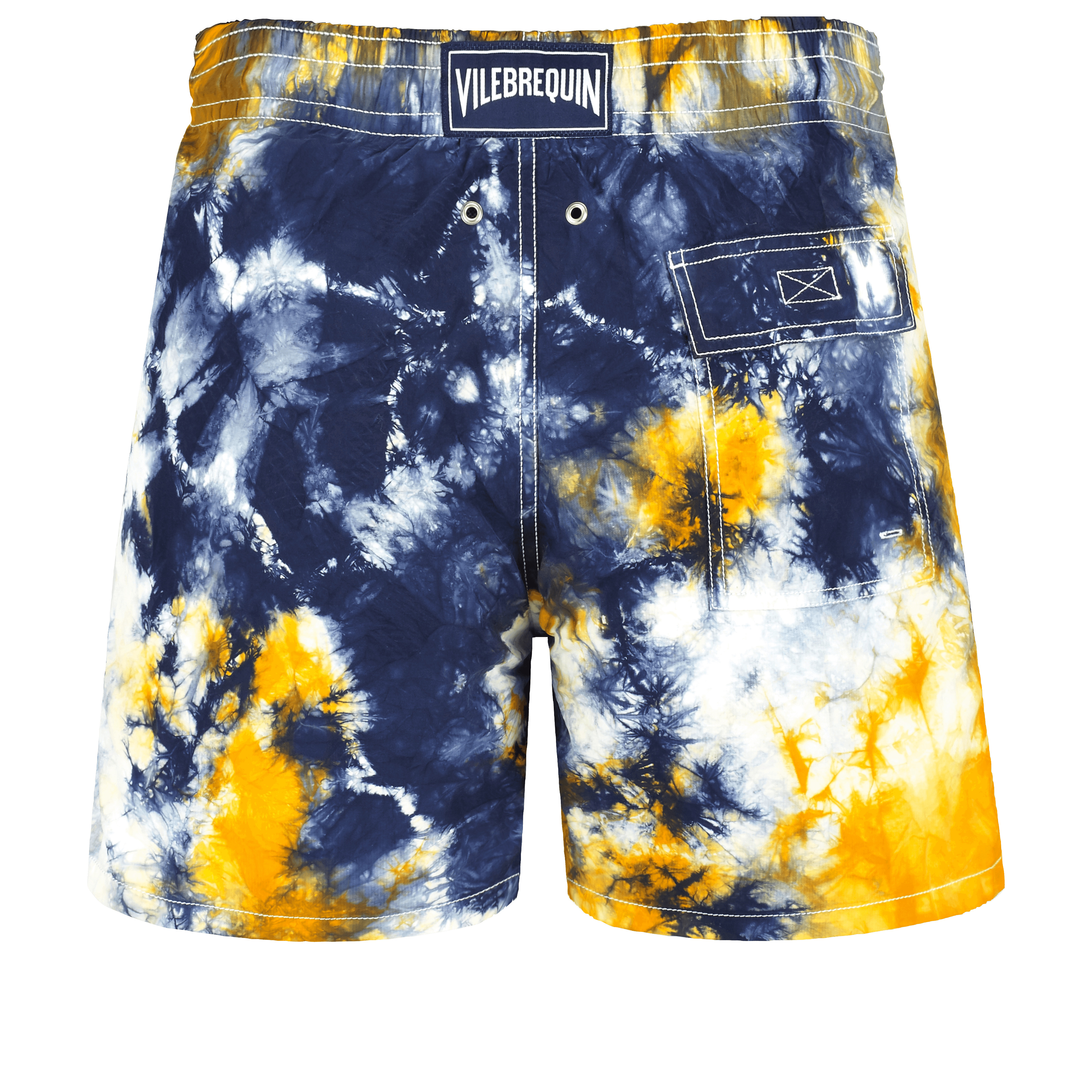 Men Swim Trunks Tie-Dye in Navy - 2