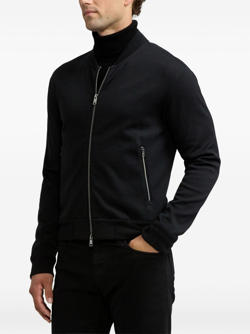 zipped wool bomber jacket 4