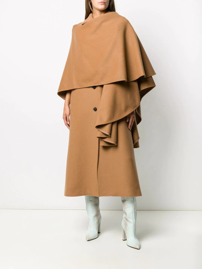 MSGM draped long coat outlook