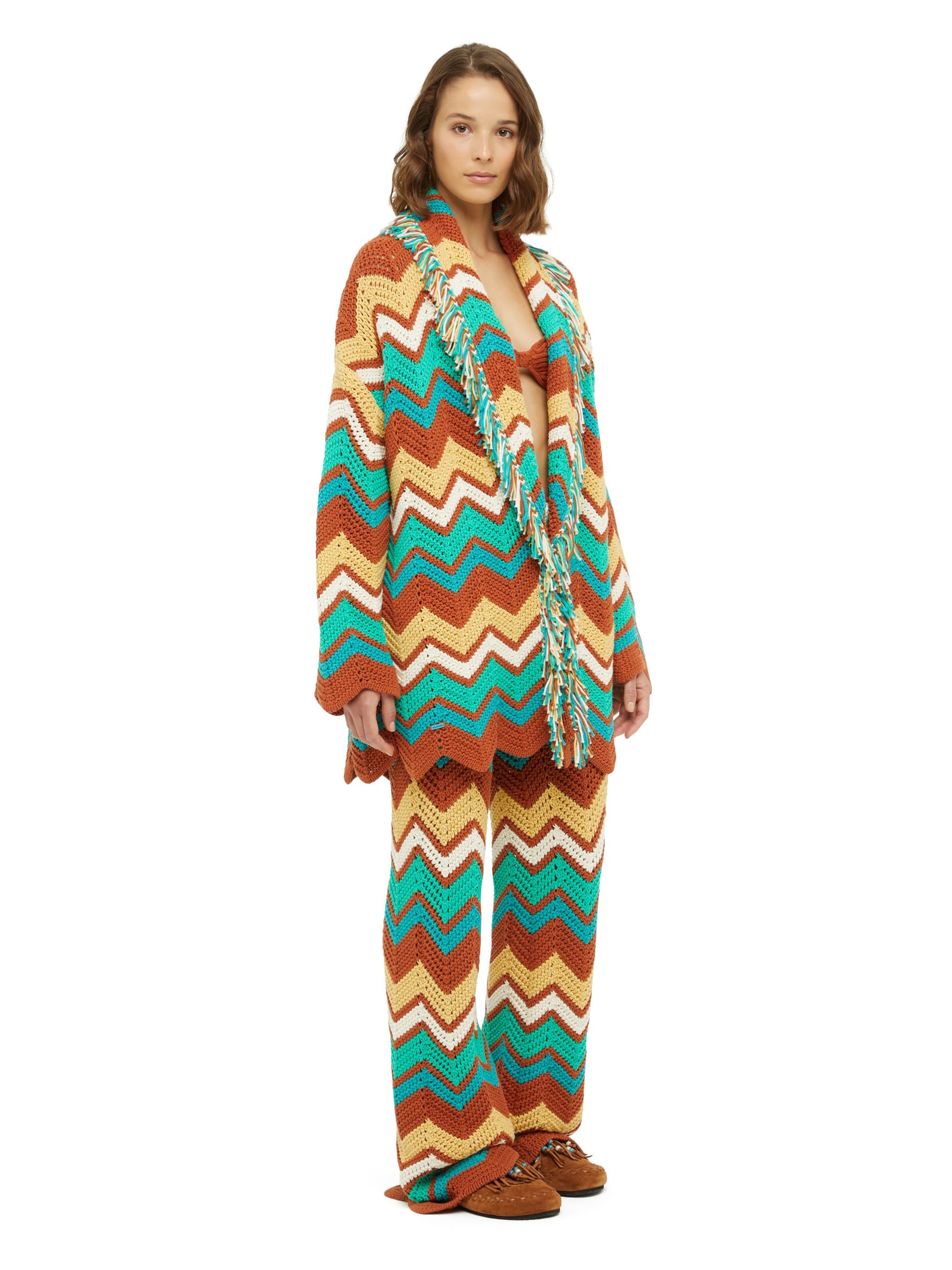 Kaleidoscopic Chevrn Cardigan - 7