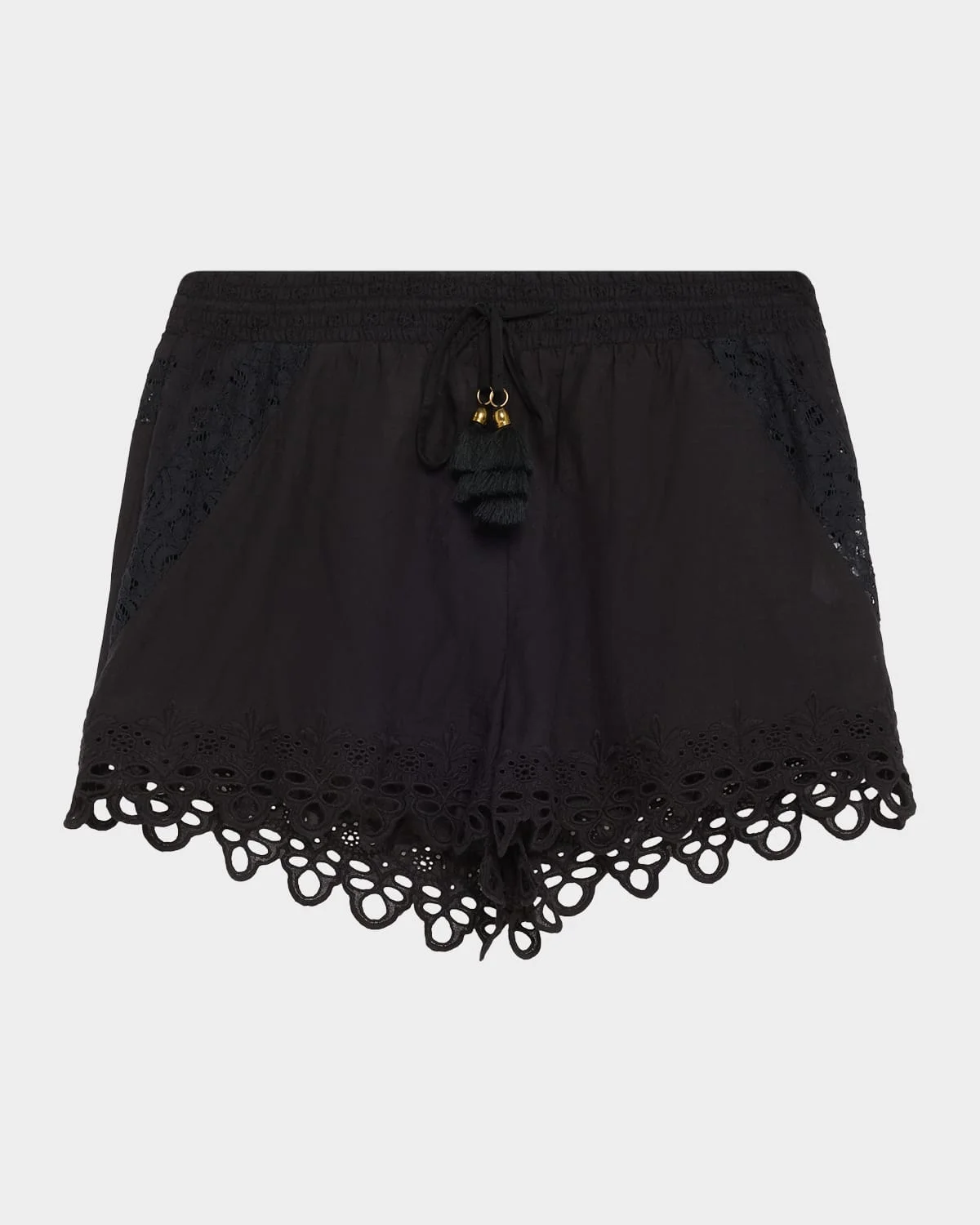Diane Eyelet Drawstring Shorts - 1