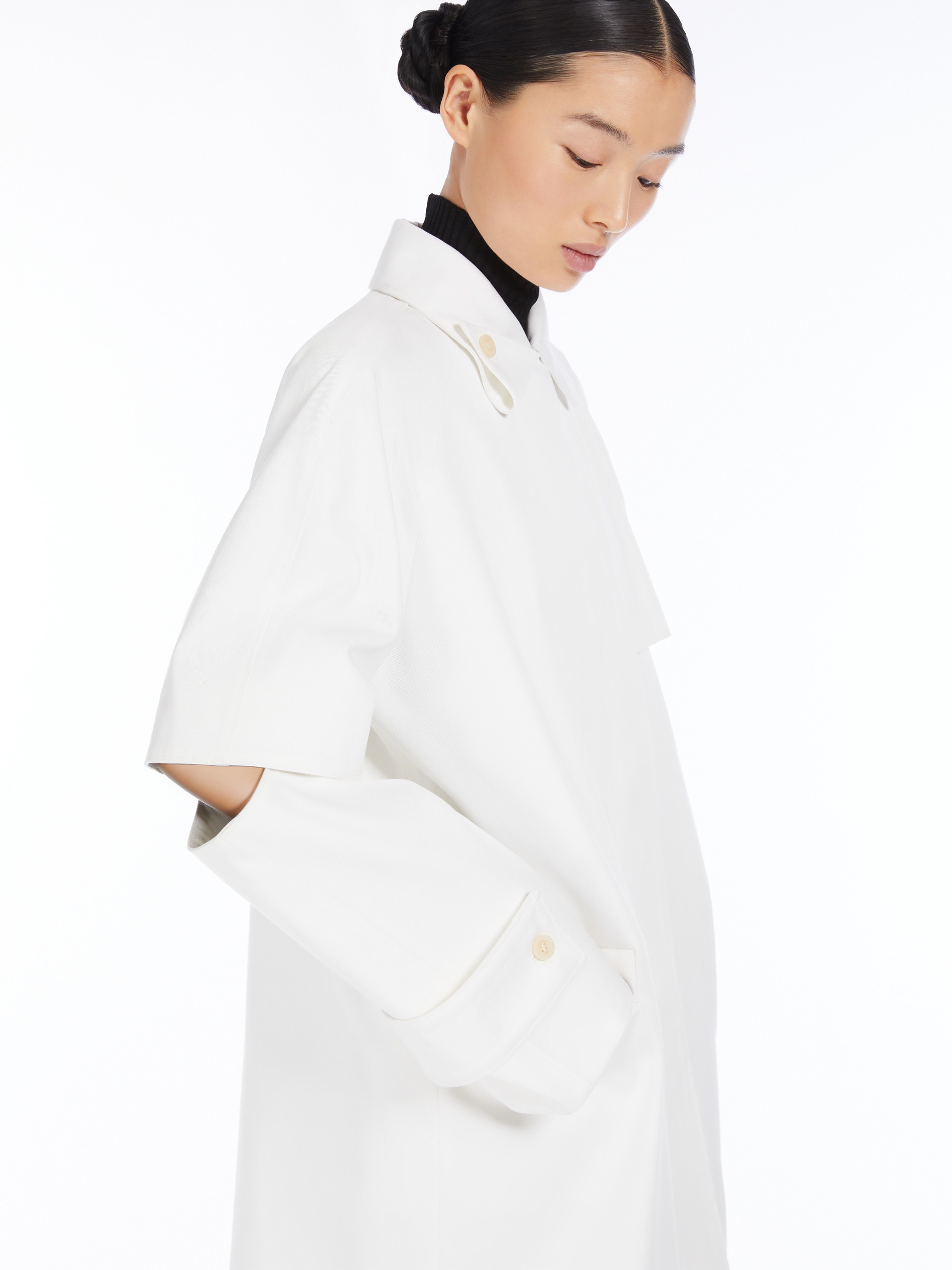BABA Water-repellent gabardine trench coat - 5