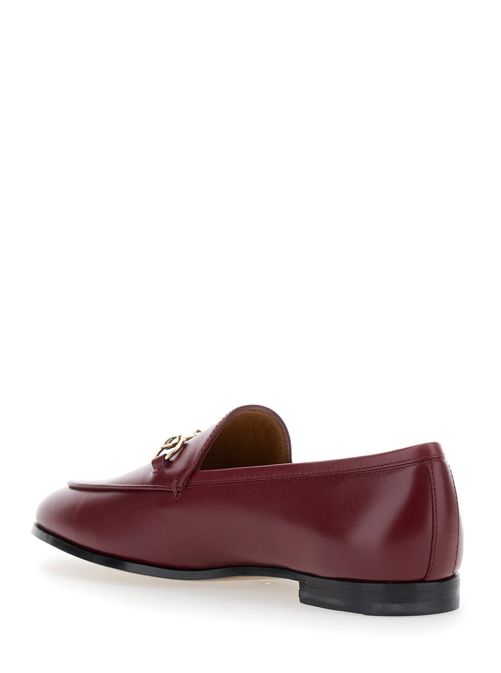 Gucci Women 'Jordan' Bordeaux Loafers With Horsebit Detail In Patent Leather Woman - 3