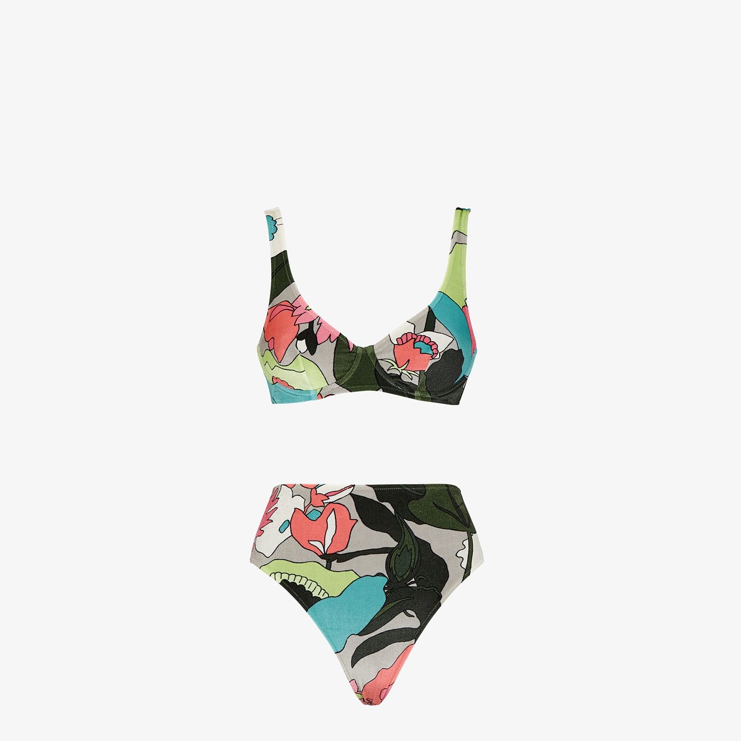 Multicolor chenille bikini - 1