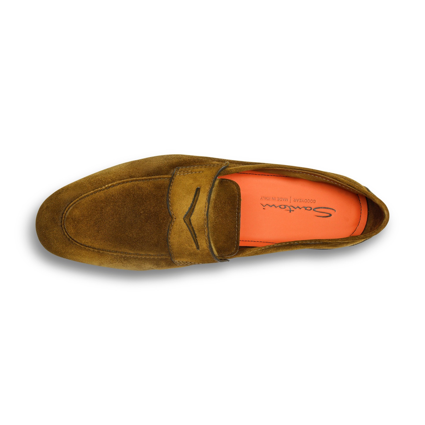 Men's green suede Carlo loafer - 5
