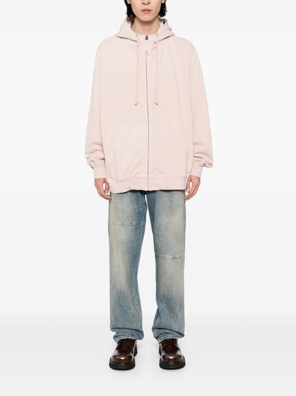 logo-embroidered hoodie - 2