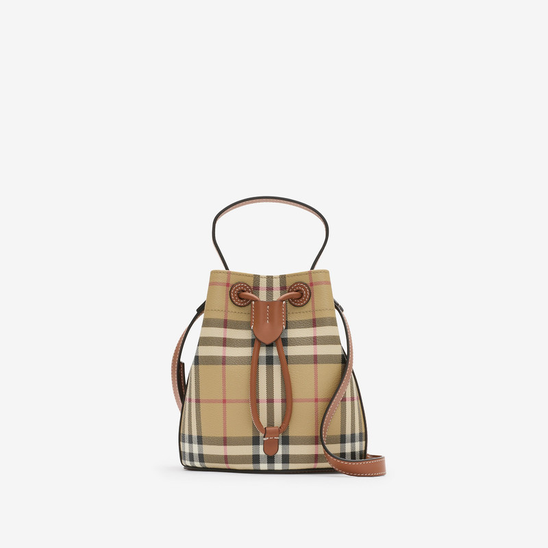 Mini Check Bucket Bag 1