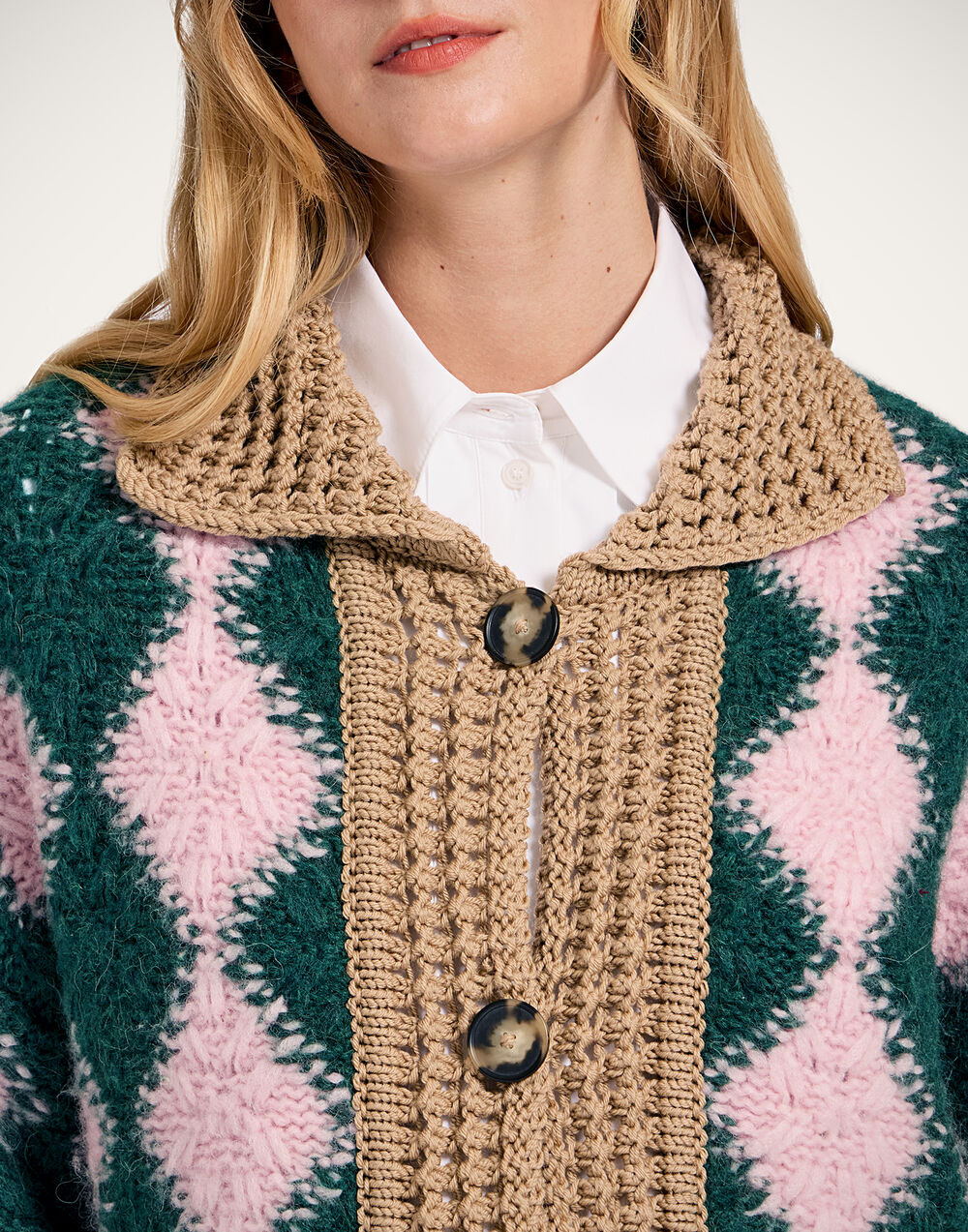 Crochet Bowling Cardigan - 7