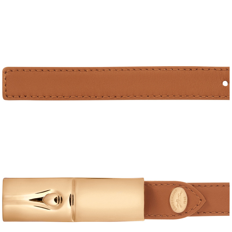 Longchamp Le Roseau Ladies' belt Cashew - Leather outlook
