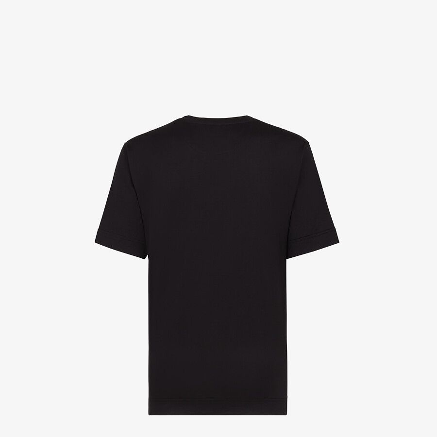 Black cotton T-shirt - 2