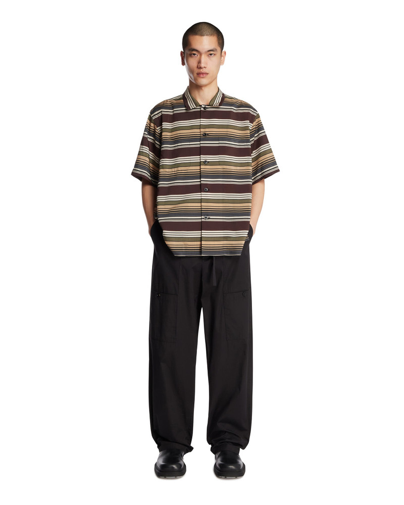 Jil Sander Black Poplin Cargo Trousers outlook