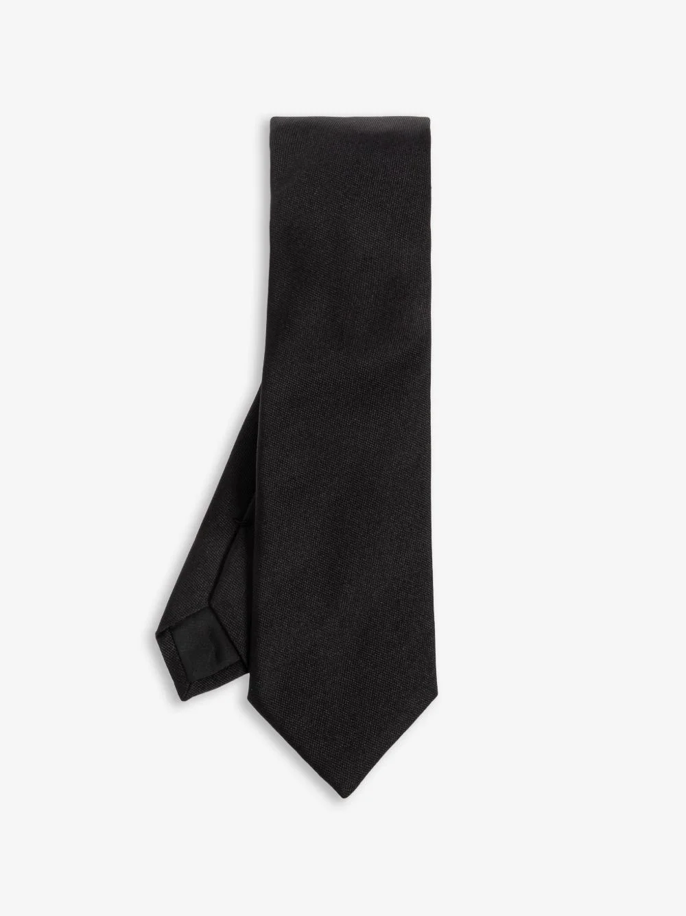 logo-print silk tie - 1
