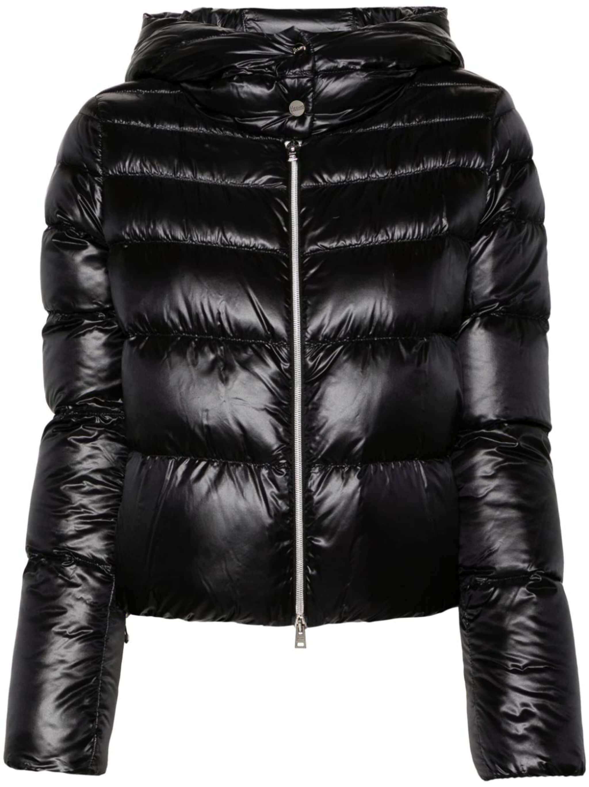 hooded puffer jacket - 1