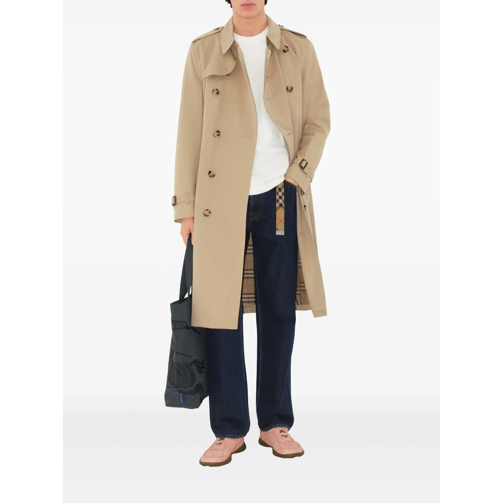 Burberry Neutrals Coats - Trench Coats Men - 2