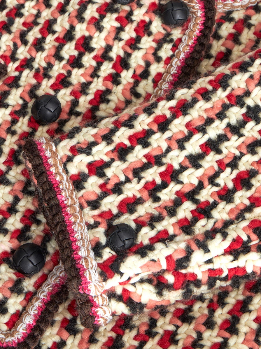 OVERSIZED JACKET IN HEAVYWEIGHT BOUCLÉ WOOL FABRIC - 6