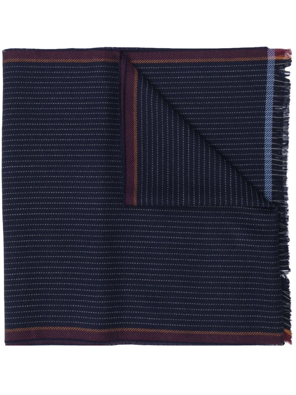 pinstripe silk scarf - 1