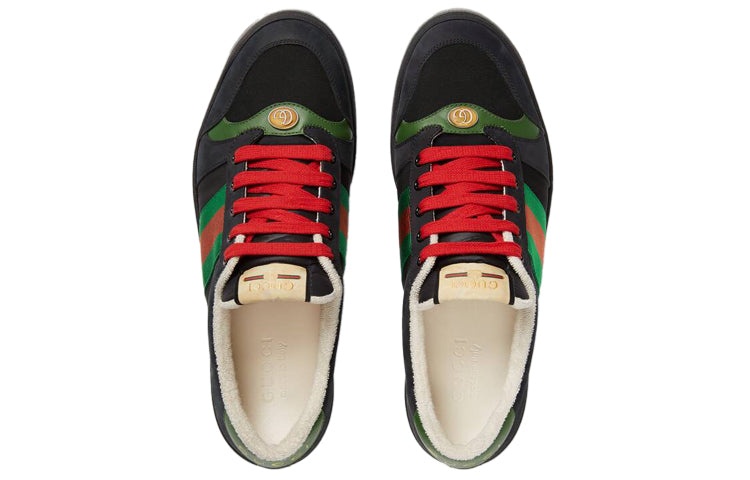 Gucci Screener Suede 'Black Green' 576223-9PYQ0-1098 - 4