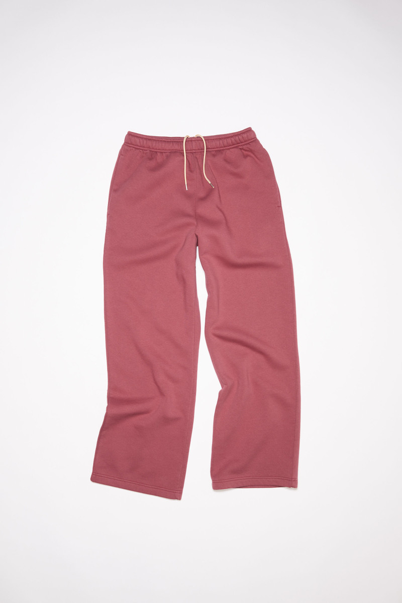Cotton sweatpants - Rosewood red 1