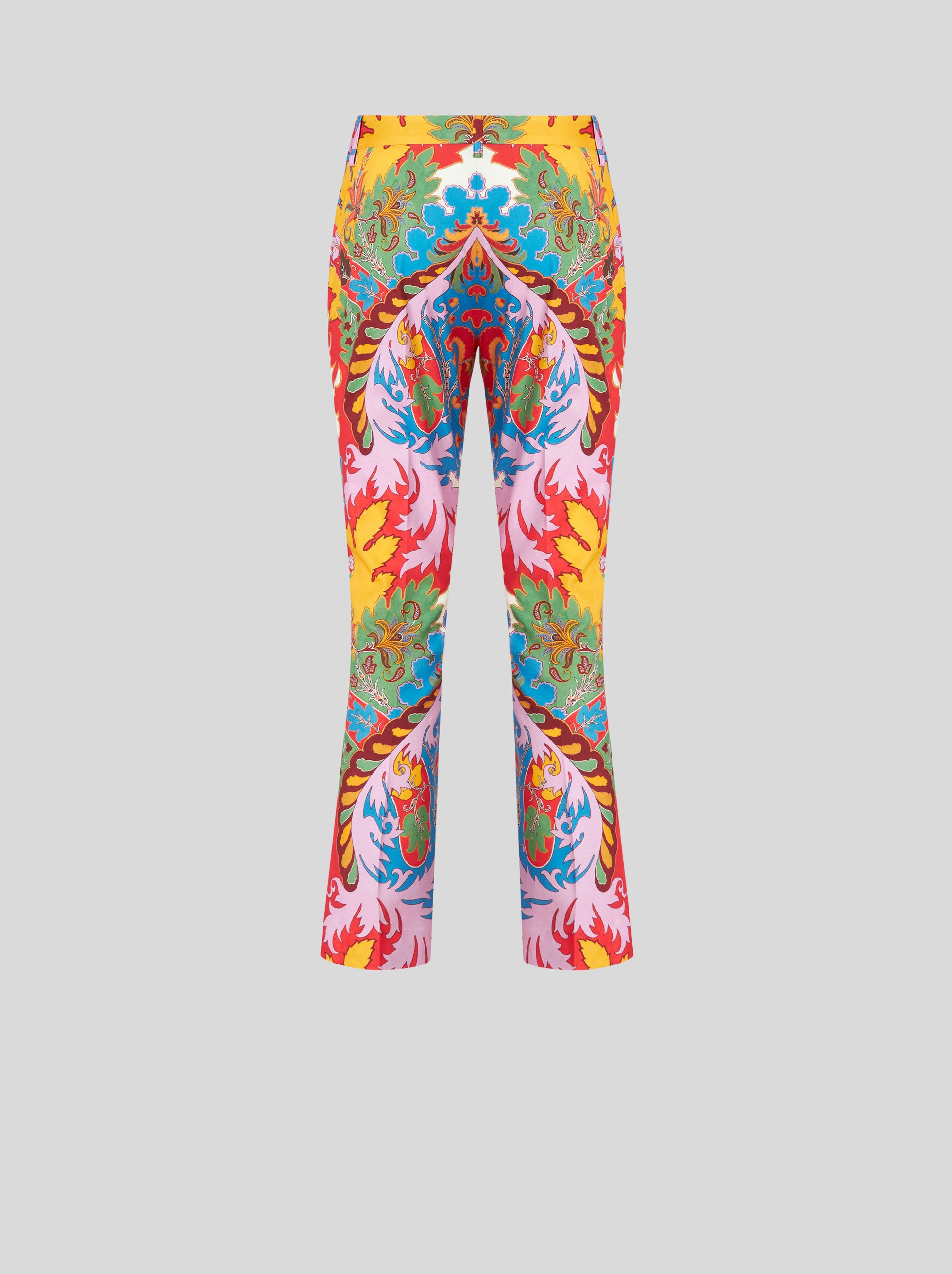 TAILORED COTTON PRINTED TROUSERS - 5