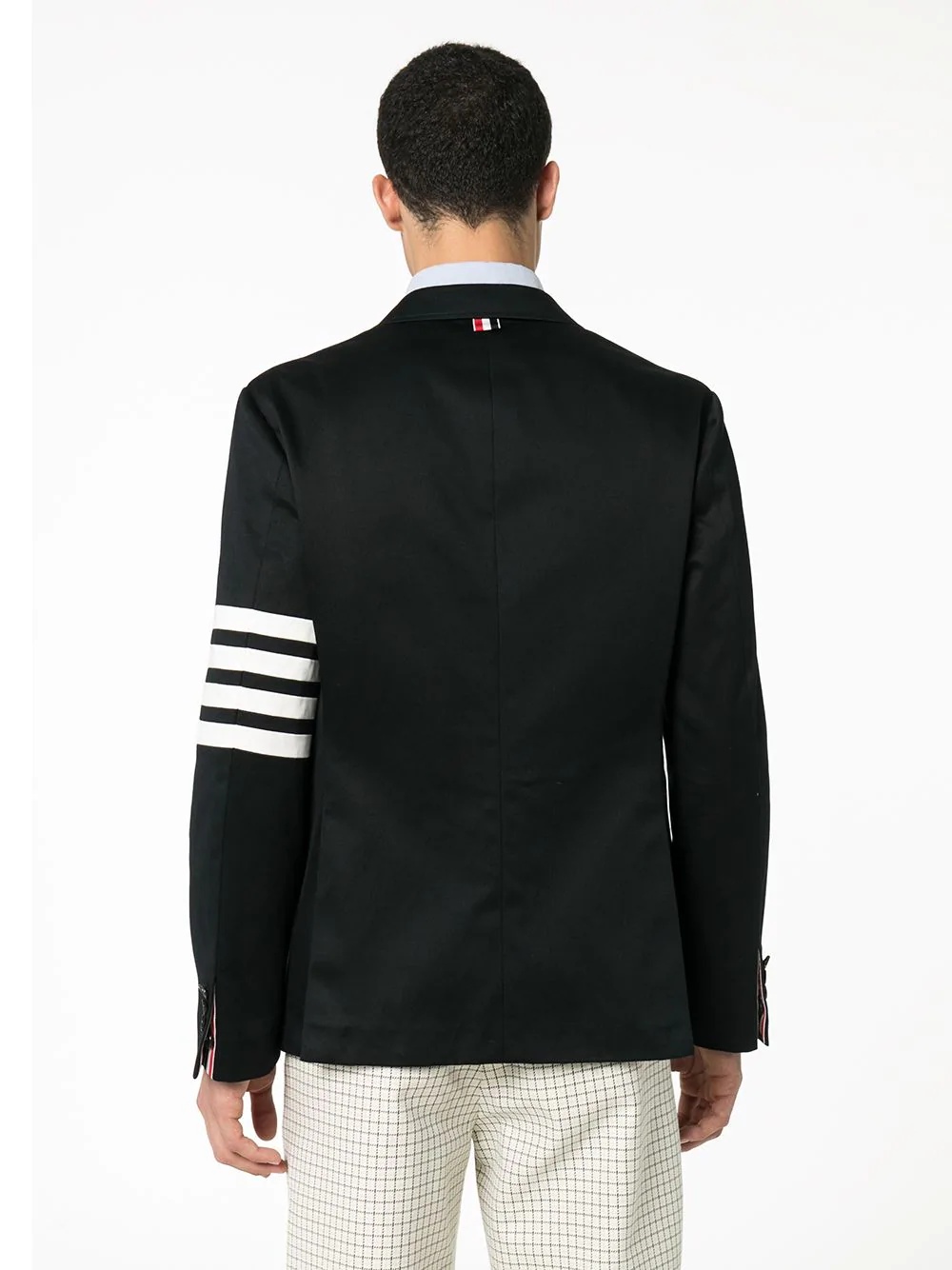 unconstructed 4-Bar single-breasted blazer - 4