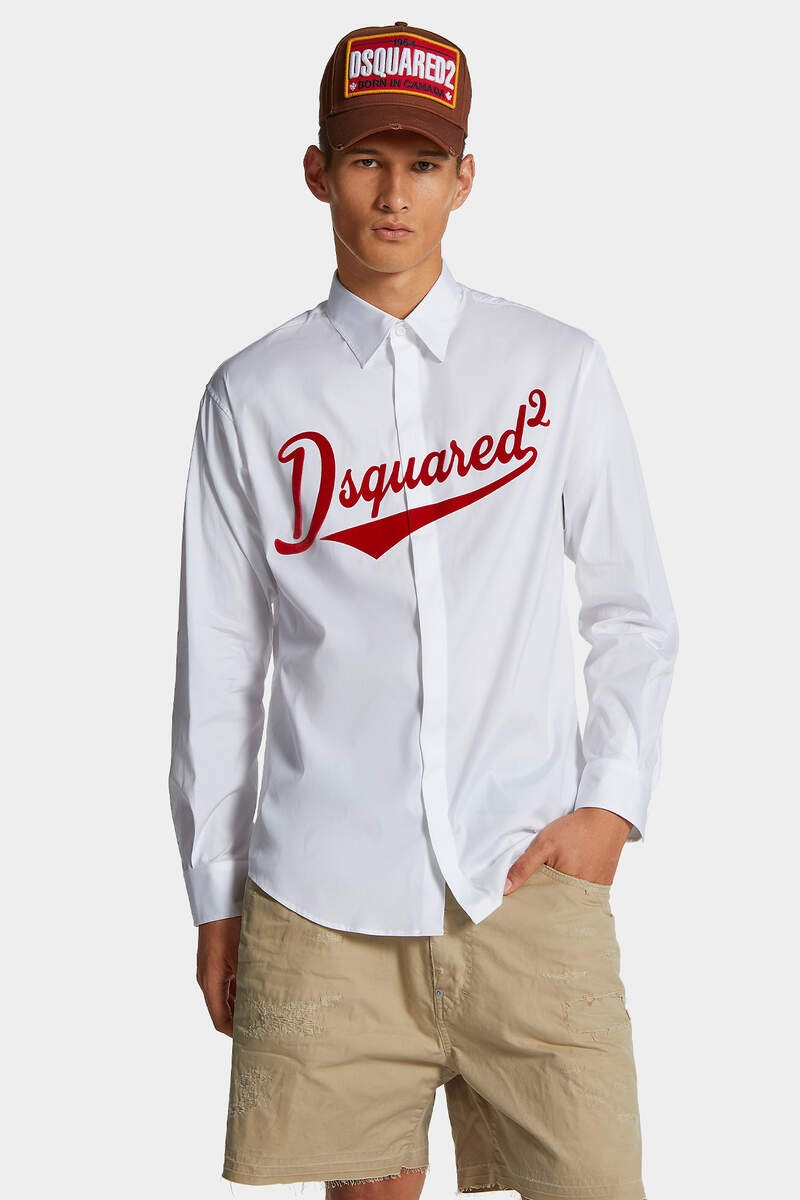 DSQUARED2 COLLEGE DROPPED SHOULDER SHIRT - 3