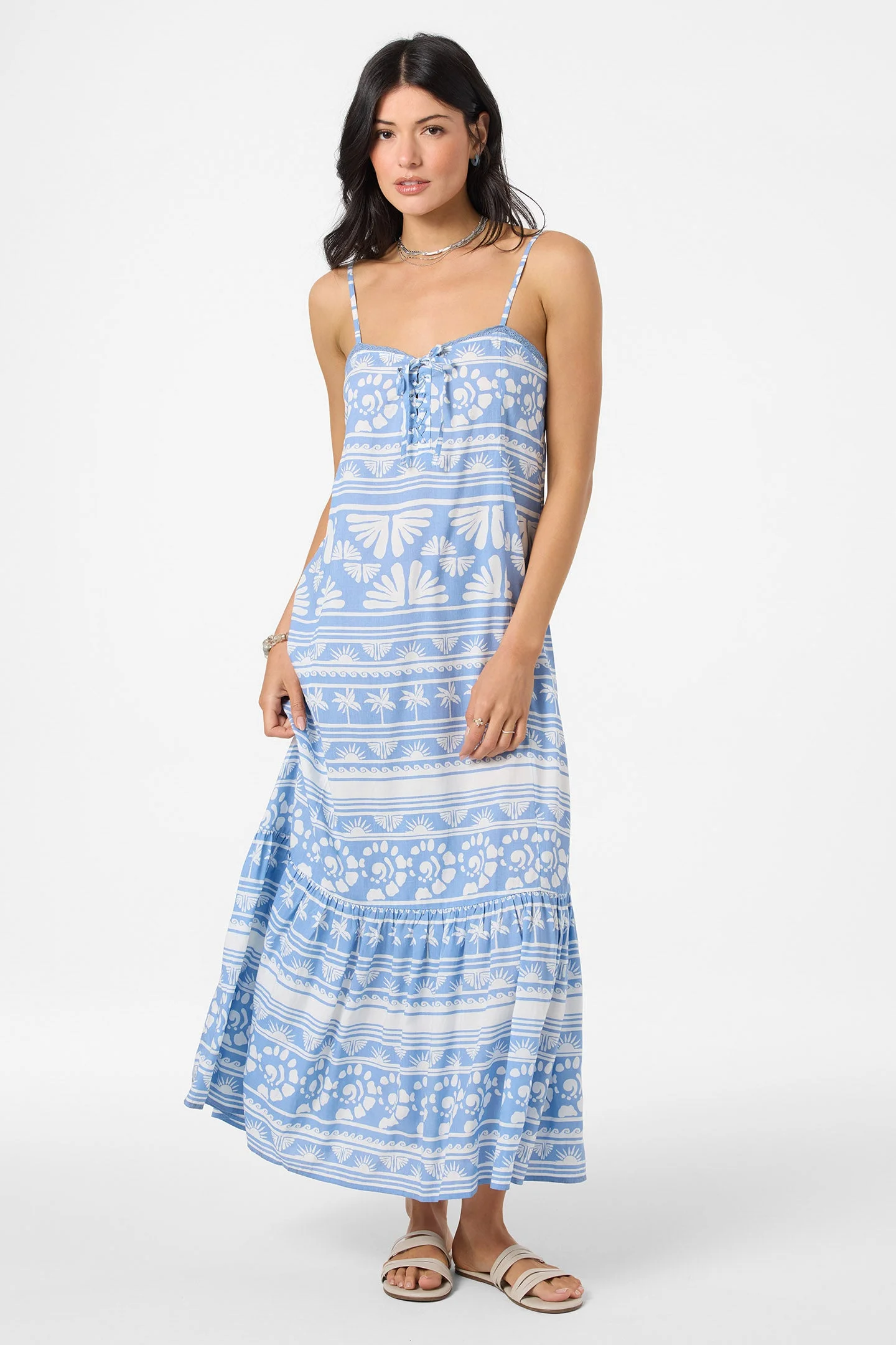 Tasmin Abstract Midi Dress - 1