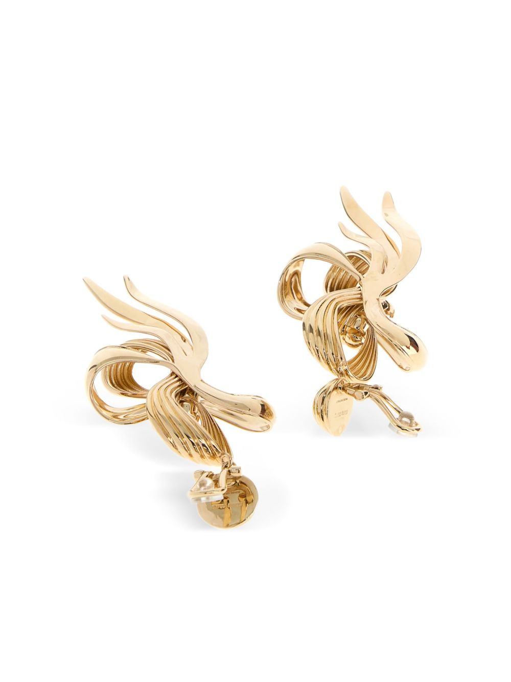 bow-shaped earrings - 2