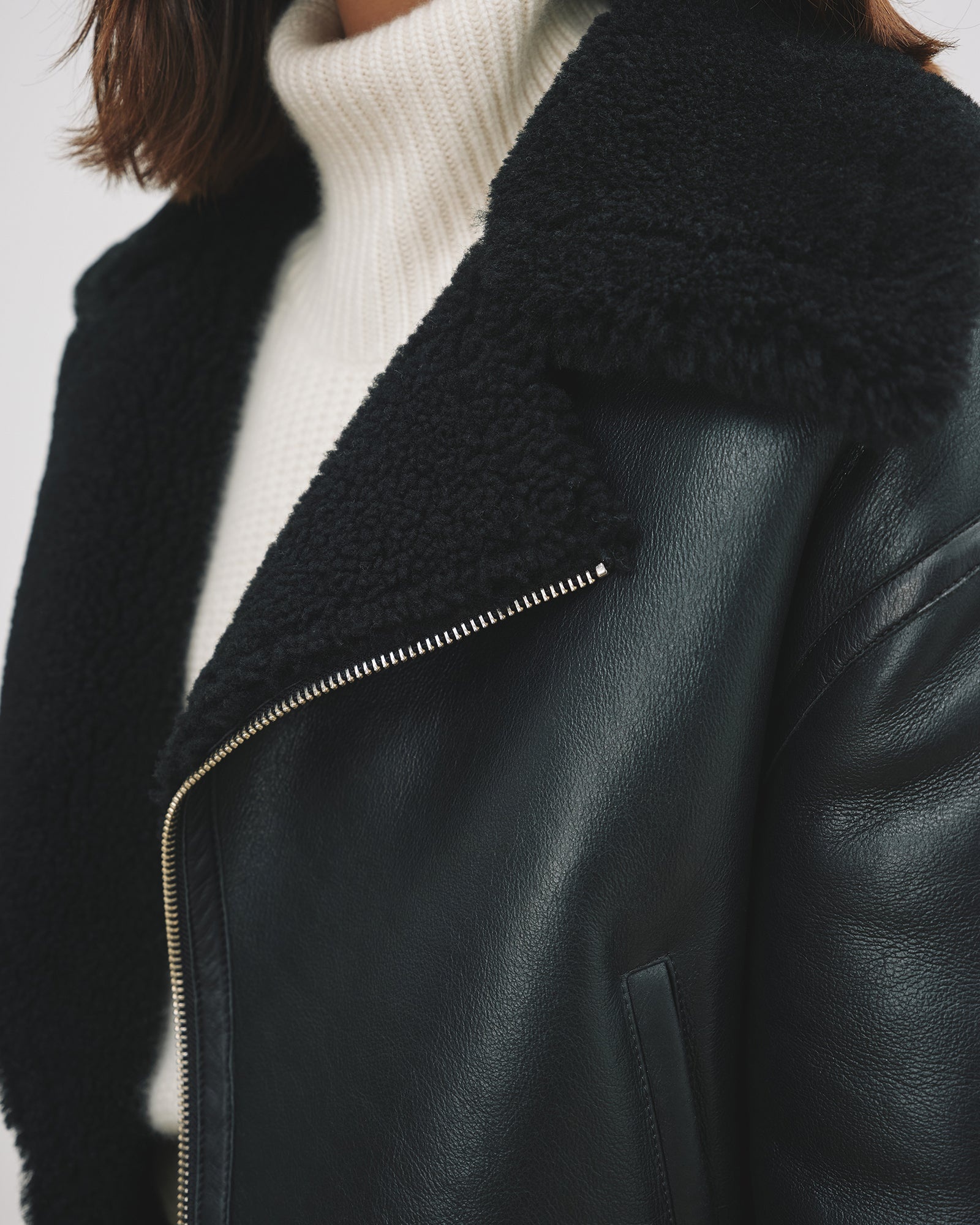 BARTHELEMY SHEARLING BIKER - 3