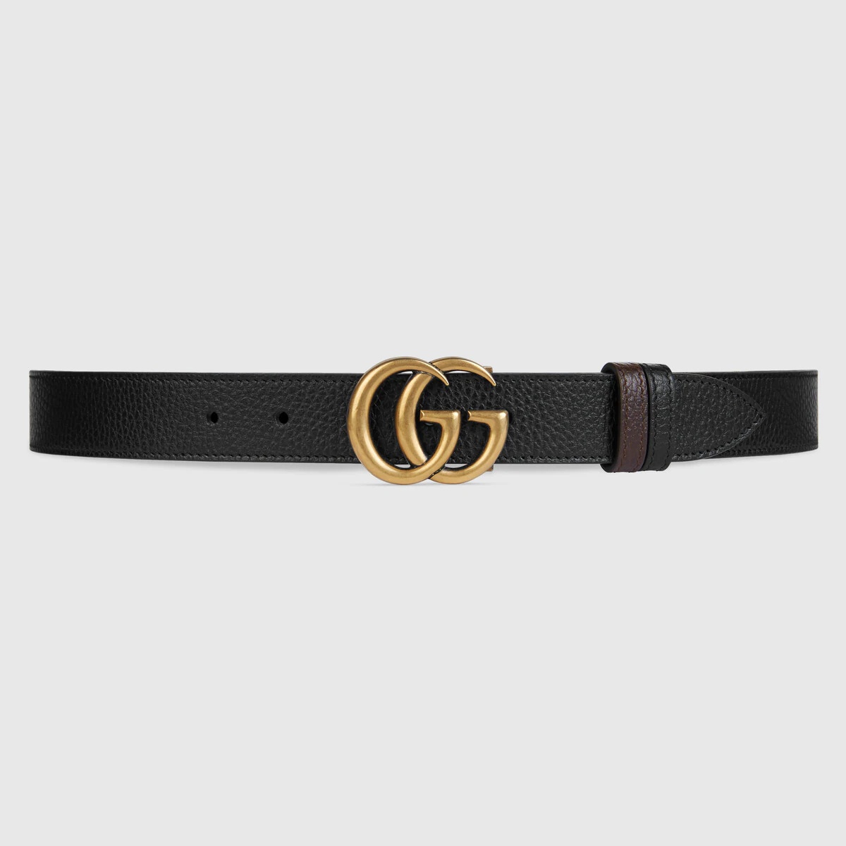 Reversible thin belt with Double G buckle - 1