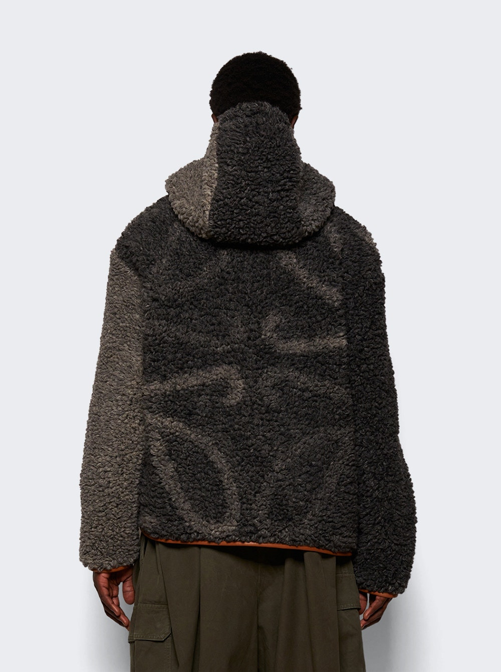 Hooded Wool Jacket Grey - 5