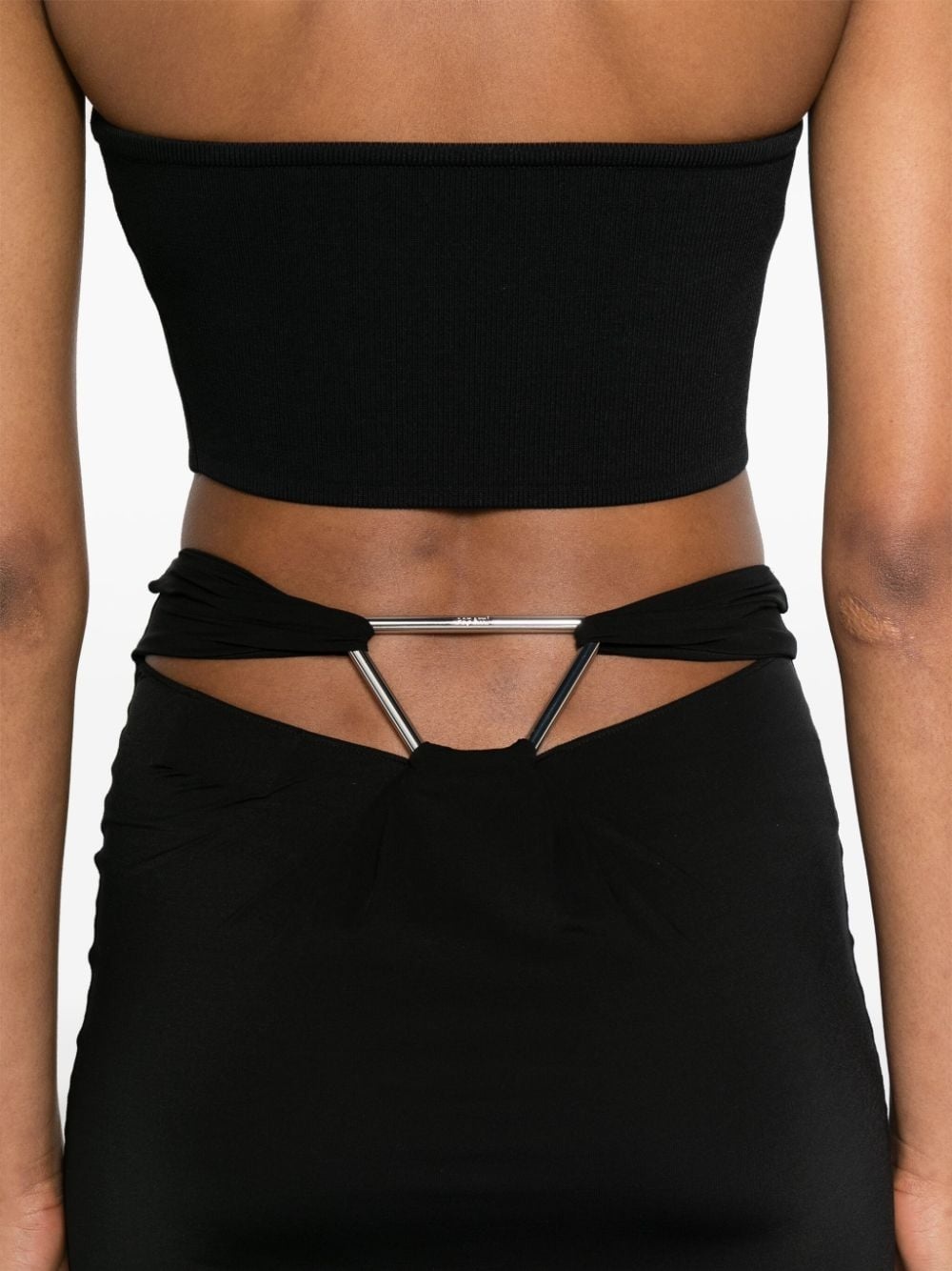 Triangle-hardware midi skirt - 5