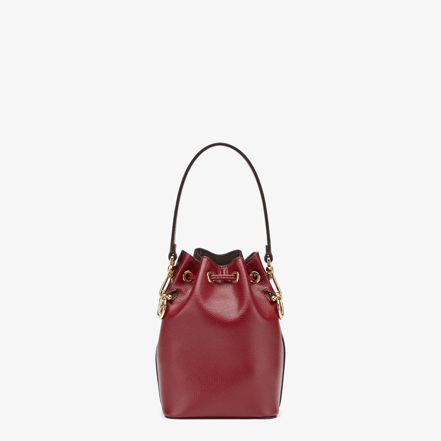 Burgundy leather mini bag - 3