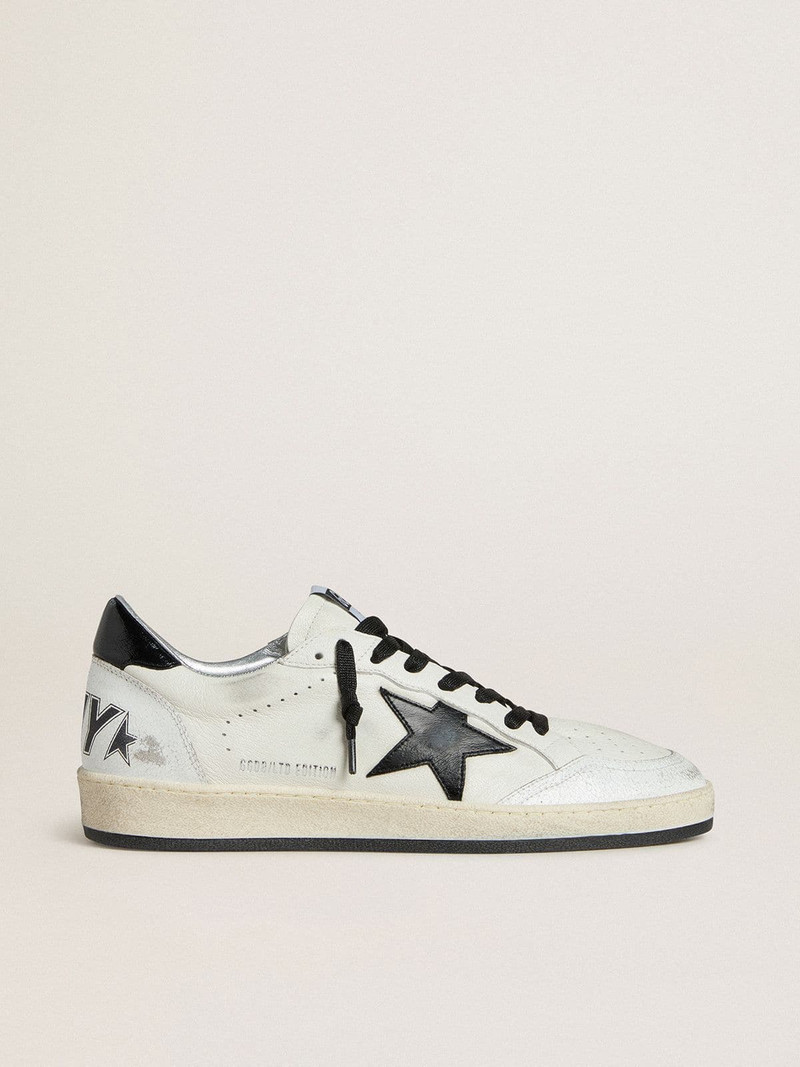 Women's Ball Star Wishes in nappa with black naplak star and heel tab - 1