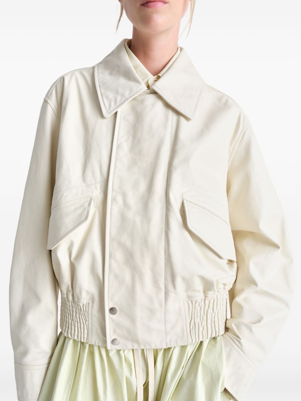 leather bomber jacket - 4