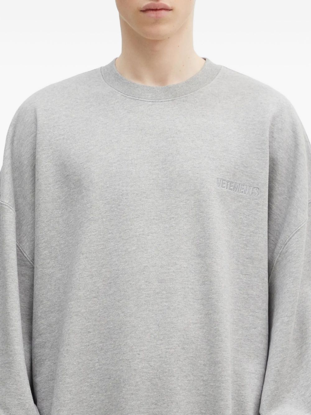 embroidered-logo sweatshirt - 4