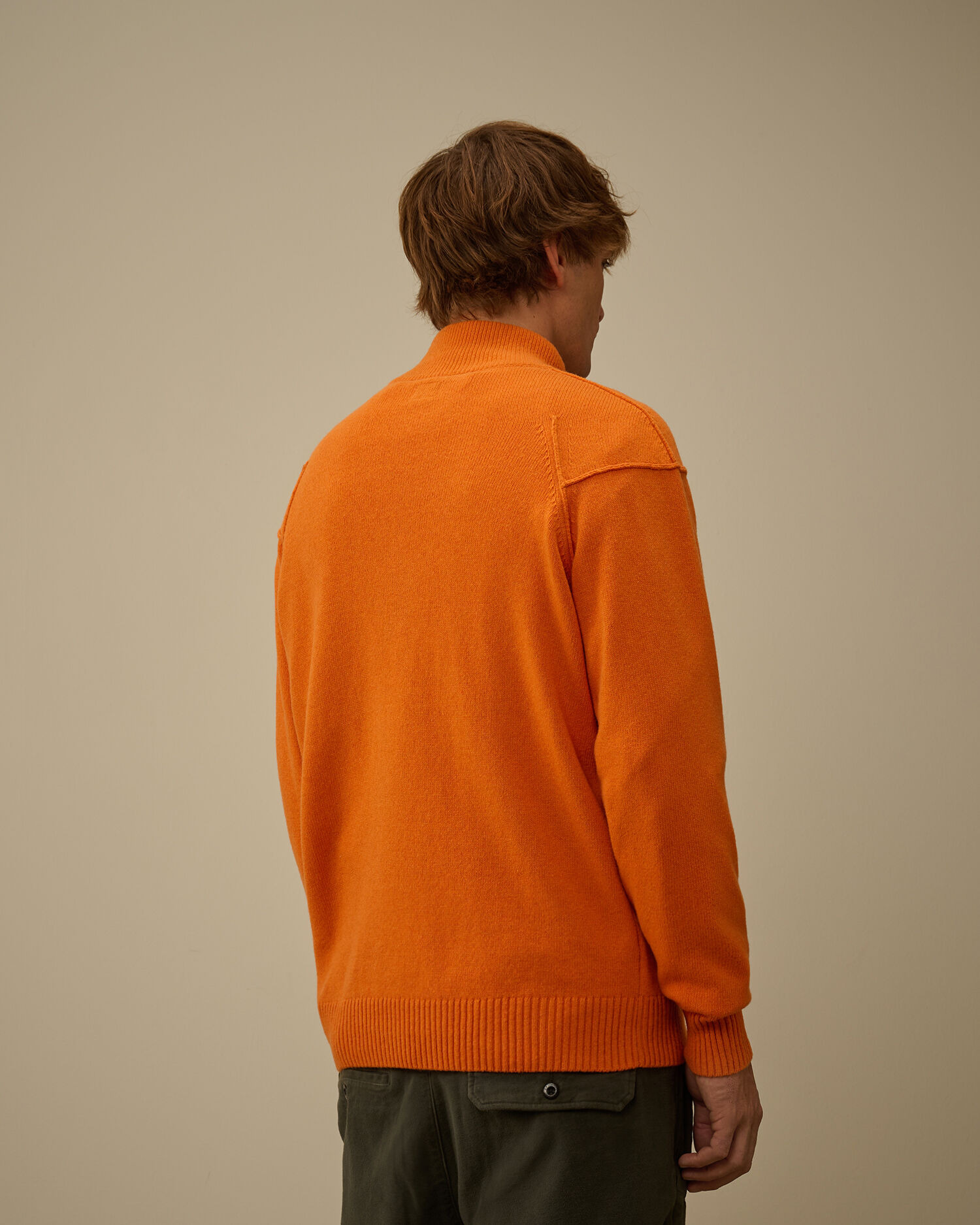 Lambswool GRS Half Zip Sweater - 4