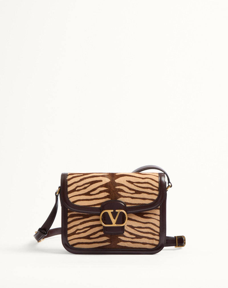 VALENTINO GARAVANI 9TO5 SHOULDER BAG IN ANIMALIER PONY EFFECT CALFSKIN - 1