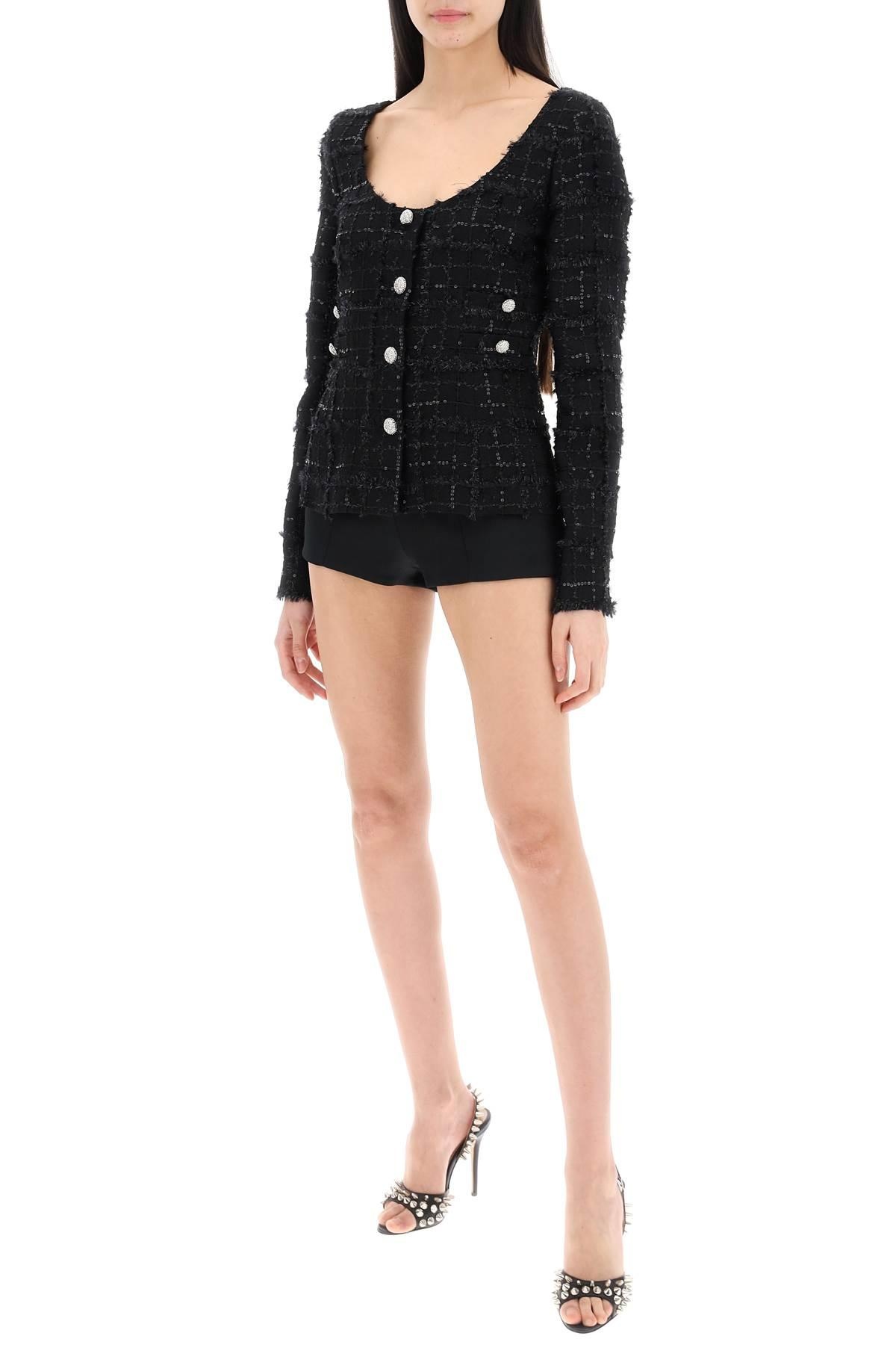 Alessandra Rich Tweed Jacket With Sequins Embell - 2
