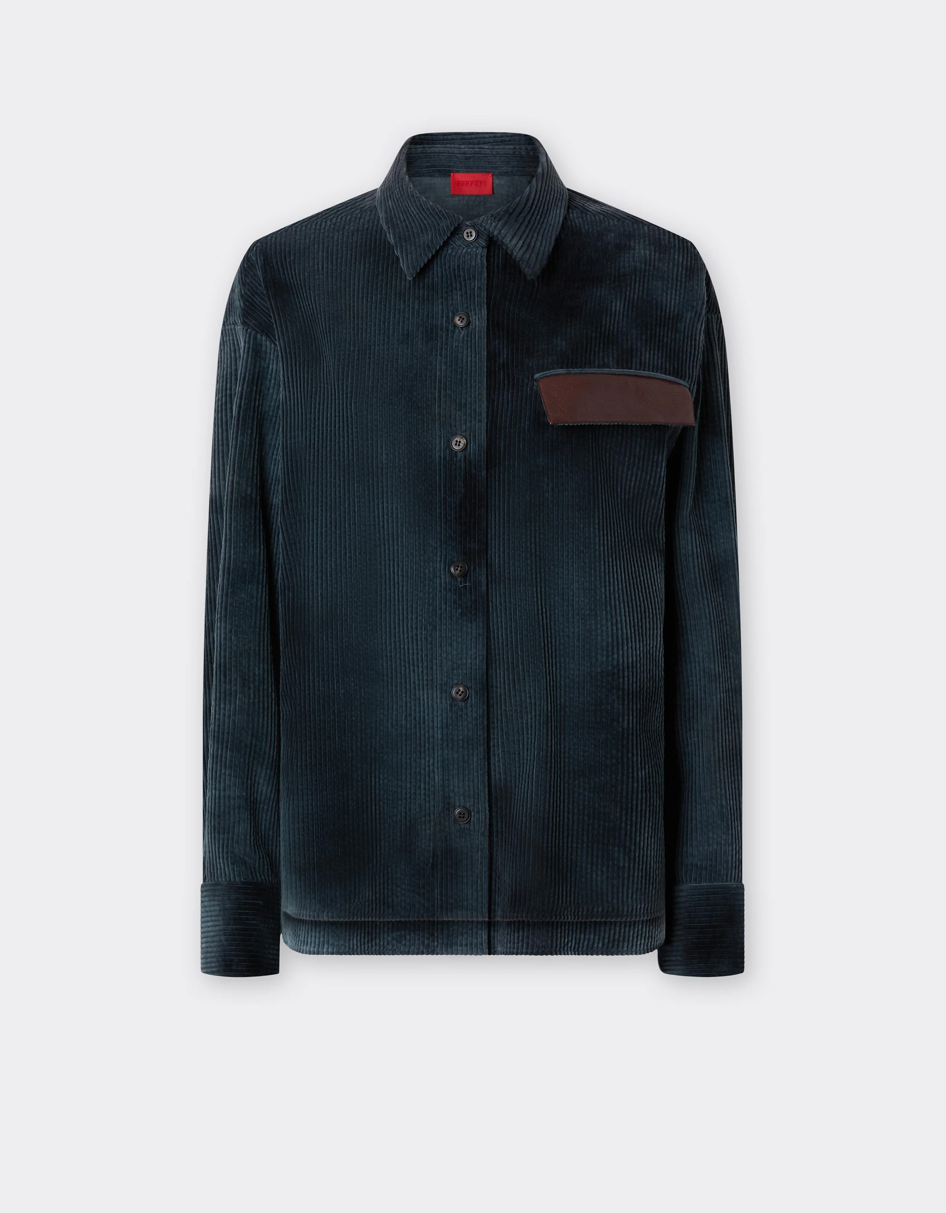 Corduroy Shirt with Ferrari Back Panel - 1