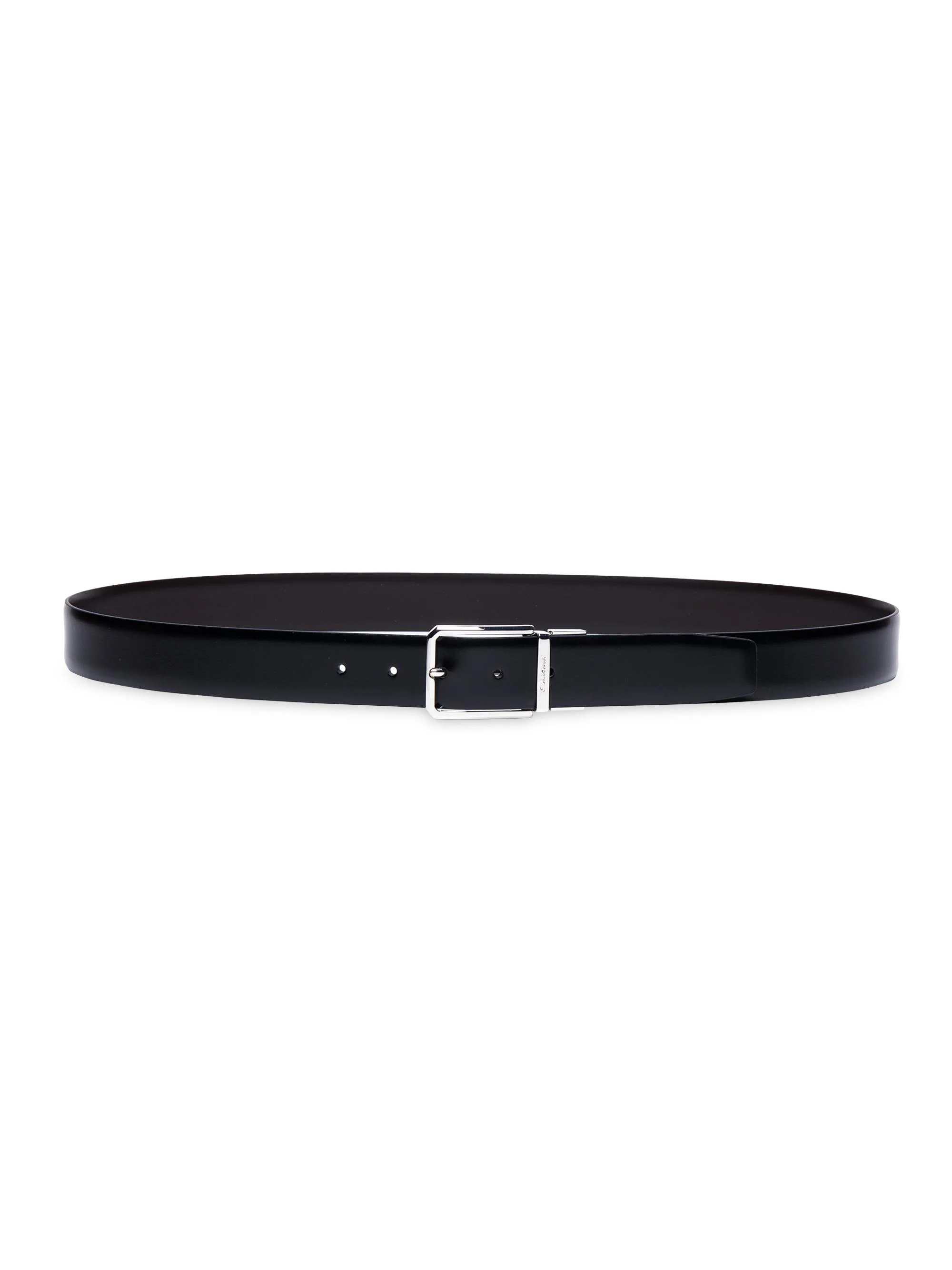 Men's Leather 35MM Reversible Belt - Black - 1